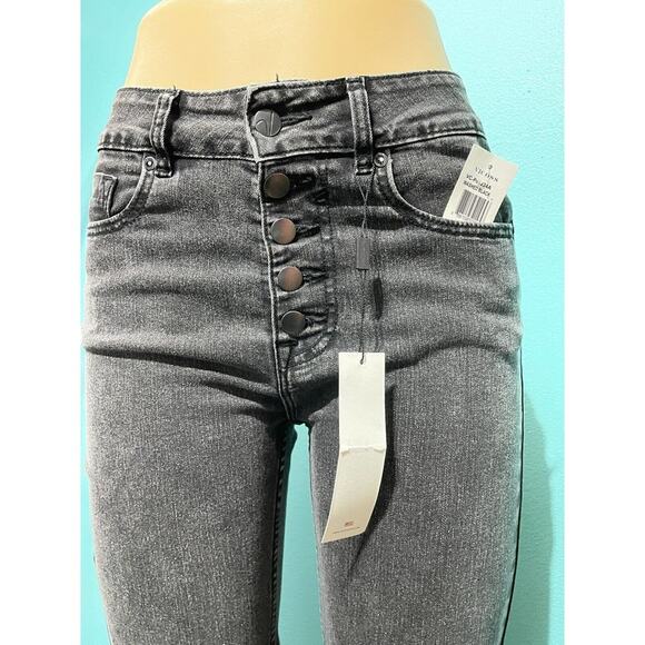 Vigoss Cooper Straight Jeans Size 5 / 27 Croped Black Pants - Picture 2 of 9
